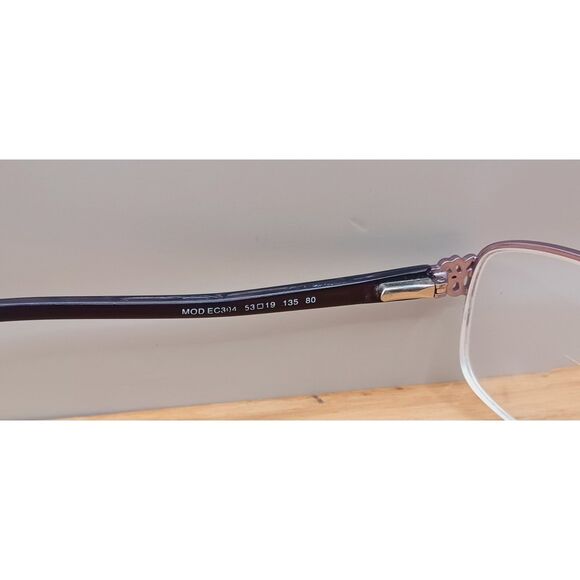 Aspex Eyewear Easyclip Shiny Lilac MOD EC304 53-19-135 Eyeglasses Frames - Picture 6 of 14